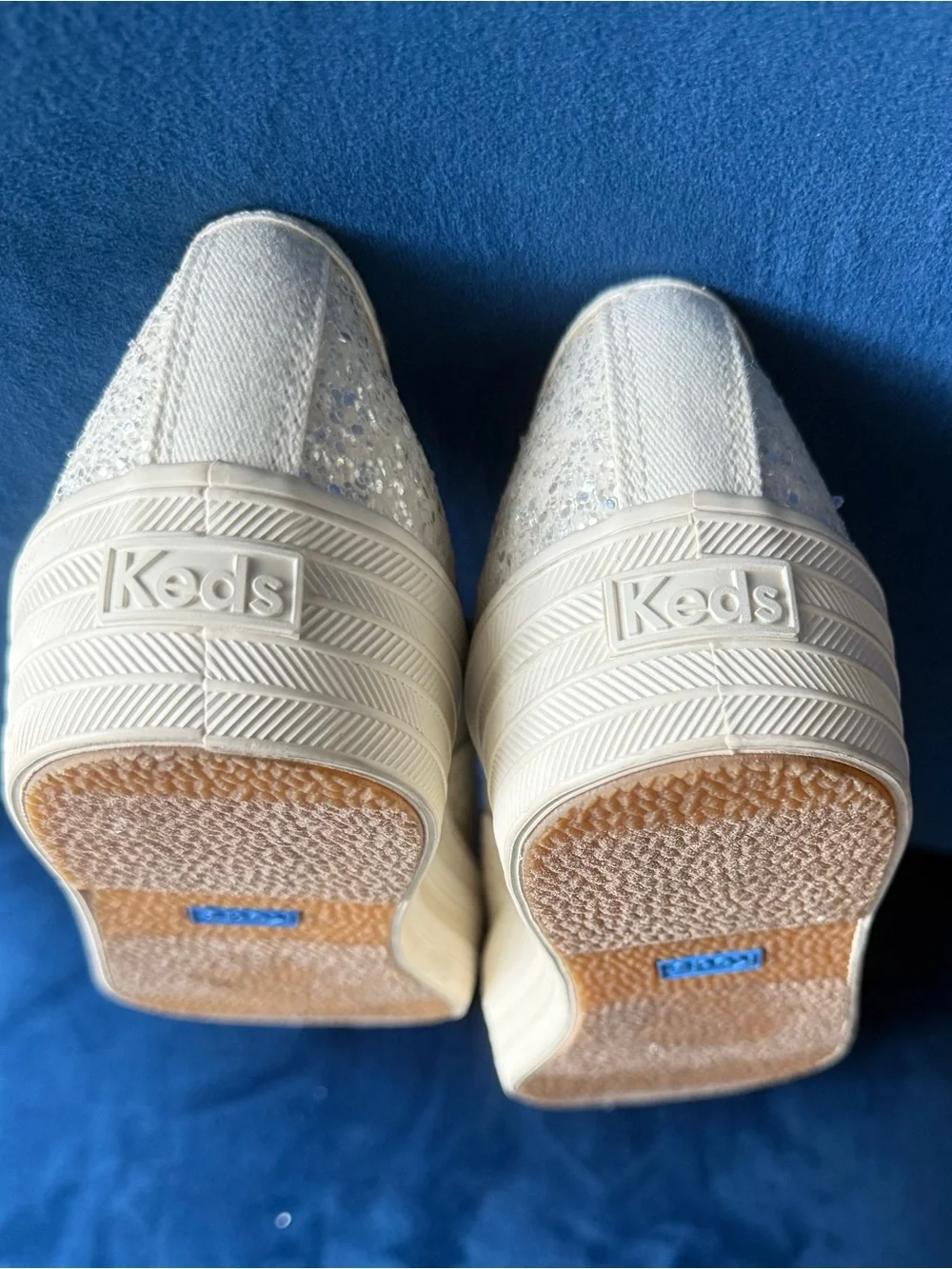 Keds Women's Glitter Lace-Up Sneakers - Champagne Gold